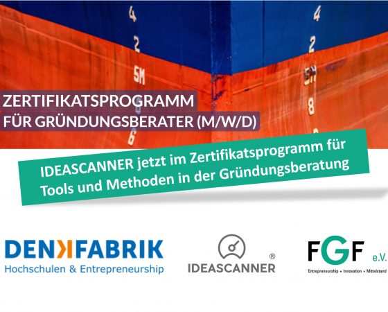 Certificate Program for Start-up Consultants with IDEASCANNER