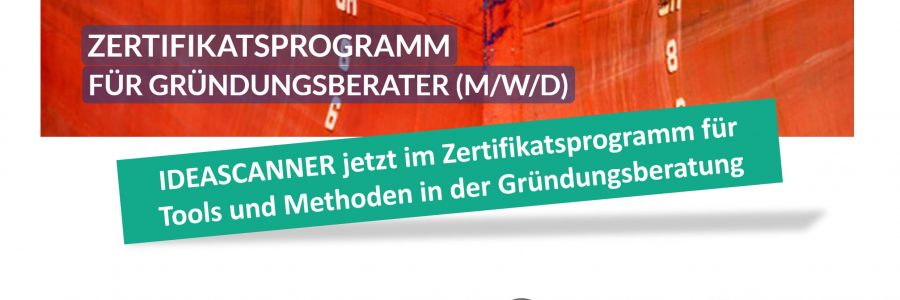 Certificate Program for Start-up Consultants with IDEASCANNER