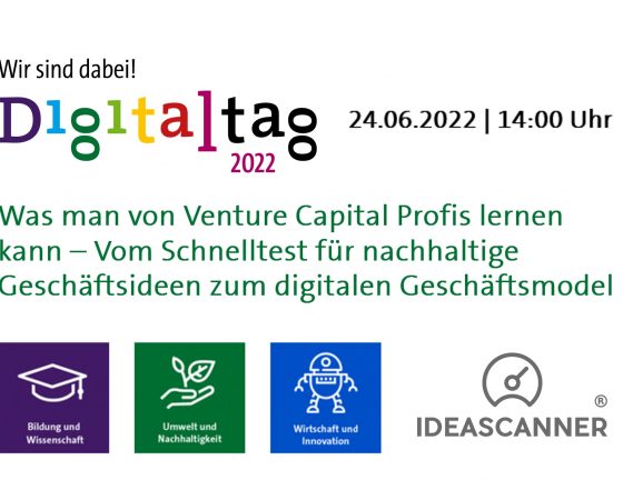 Digitaltag 2022: Nachhaltig Wirtschaften mit IDEASCANNER