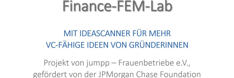 FINANCE-FEM-LAB: LEARN TO THINK LIKE SUCCESSFUL VCs