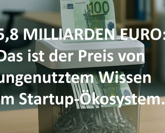 SMARTE FÖRDERUNG: WIE WIR STARTUPS UND GELD RETTEN