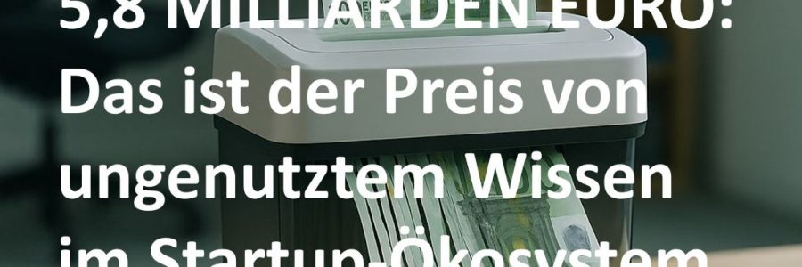 SMARTE FÖRDERUNG: WIE WIR STARTUPS UND GELD RETTEN
