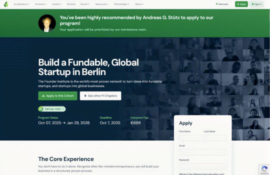 HOW TO GET INTO THE FOUNDER INSTITUTE